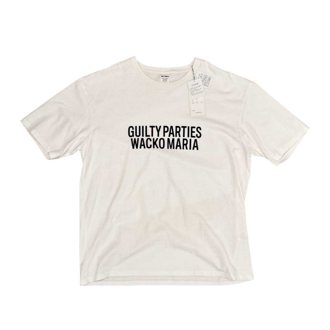 와코마리아 헤비웨이트 반팔 티셔츠 화이트 상품이미지1