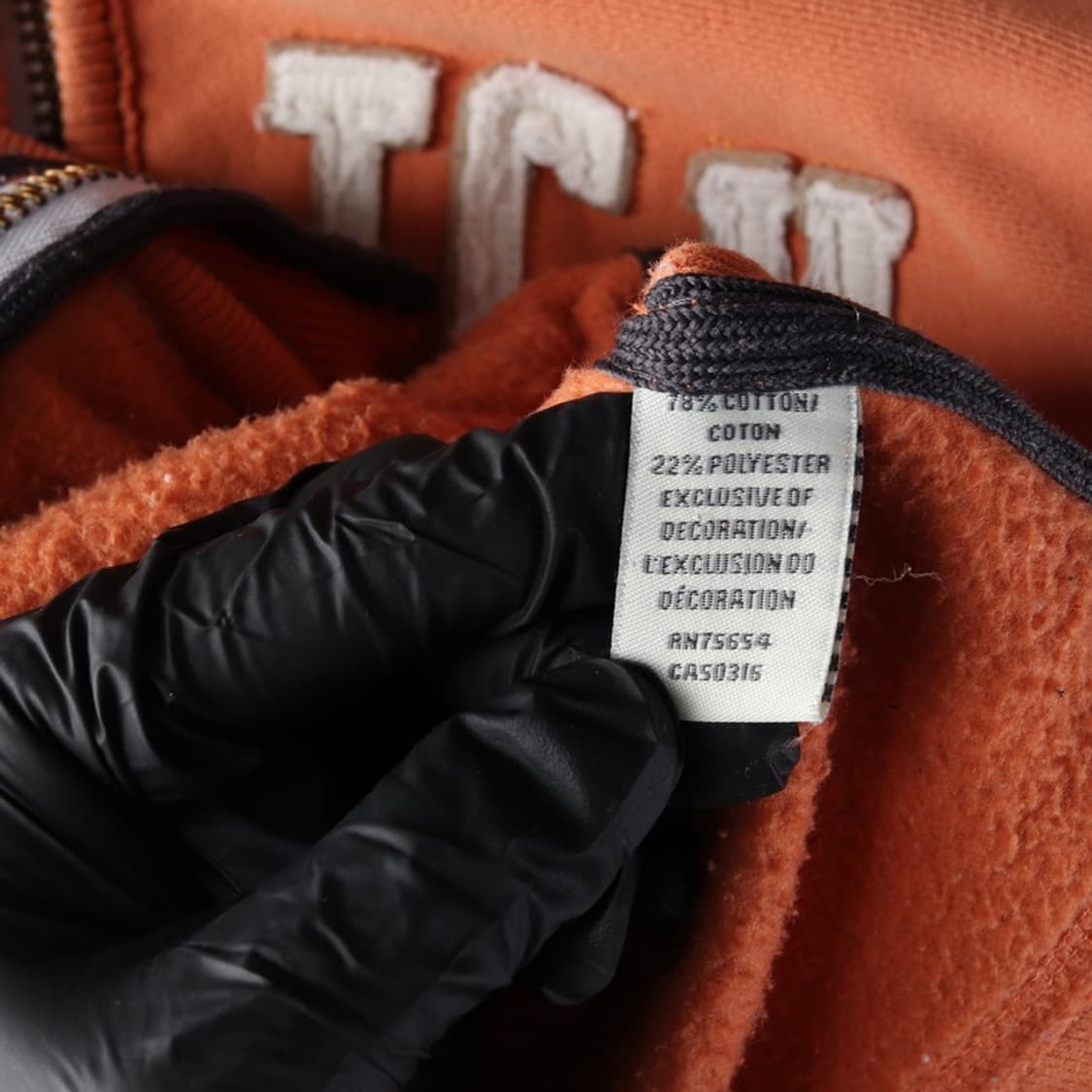 아베크롬비앤피치 빈티지 아치로고 기모 후드집업 오렌지 M 상품이미지7