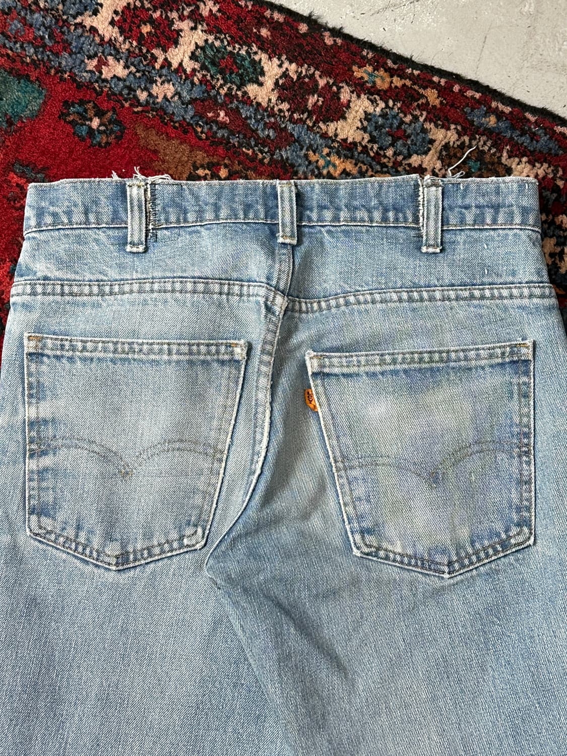 70's USA Made 빈티지 리바이스 684 벨바텀 부츠컷 데님 상품이미지6