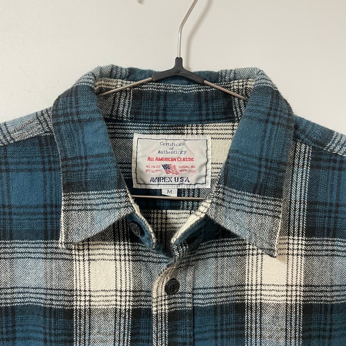 JAPANESE VINTAGE AVIREX PLAID SHIRT 상품이미지4