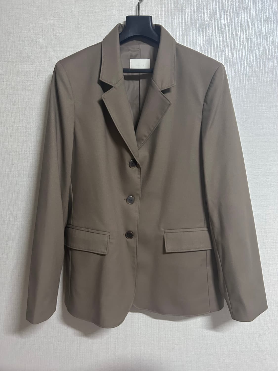 모카브라운 싱글 여성 자켓 모리걸 빈티지 y2k 키치 미니멀 상품이미지3