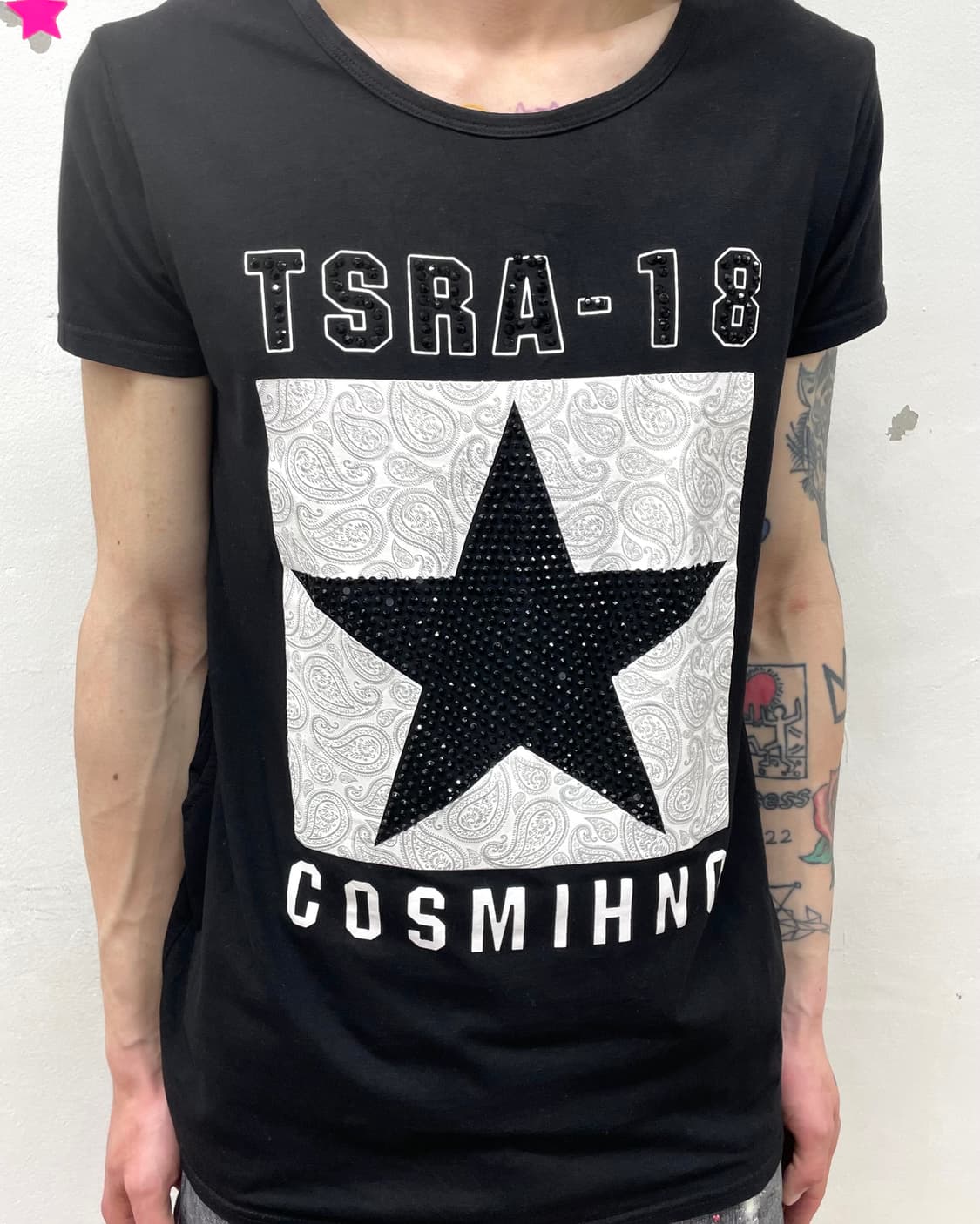 Cubic Big Star Black T-shirt  상품이미지2