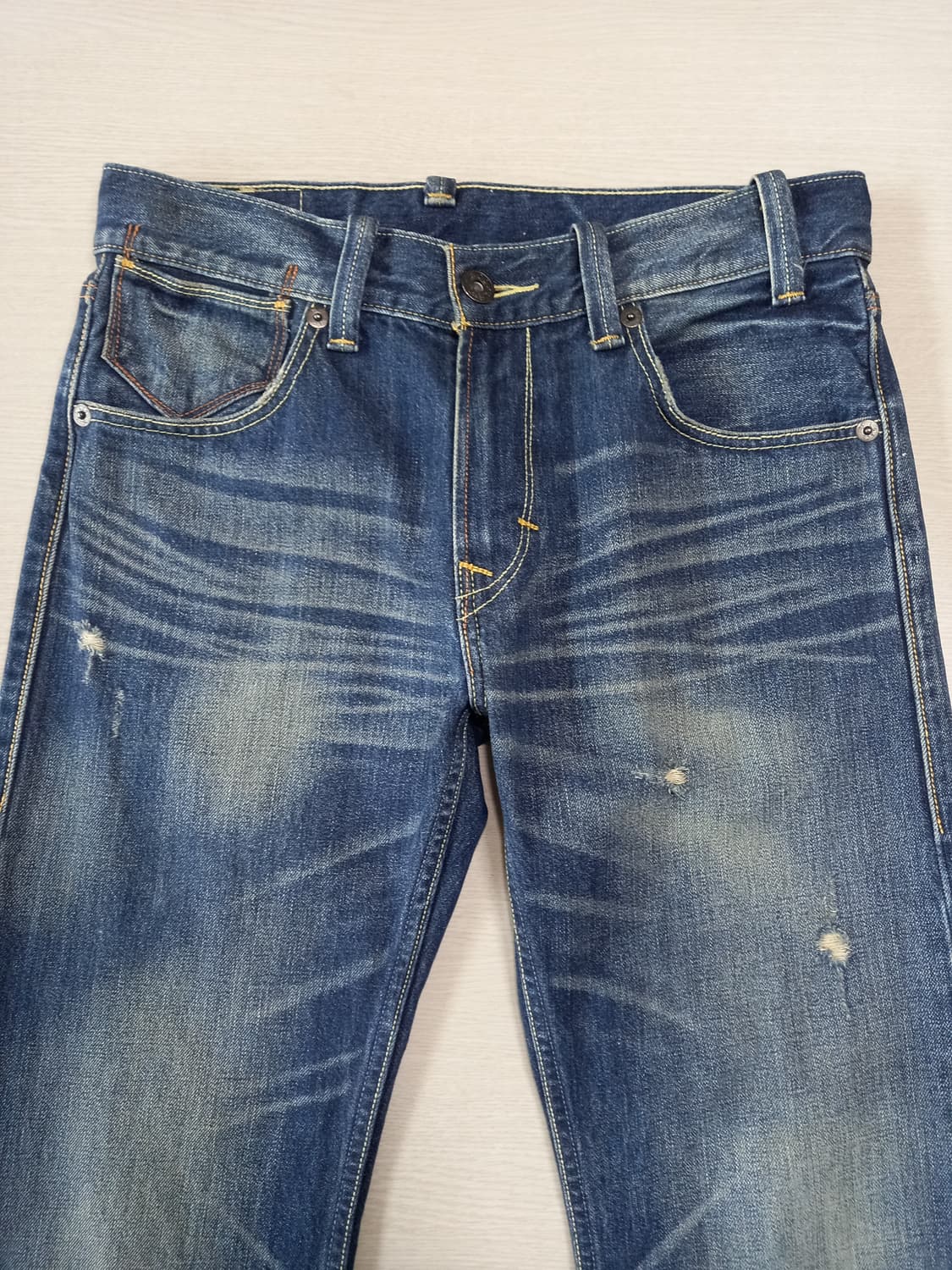 32 리바이스601 데미지워싱 일자진 32-376 상품이미지3