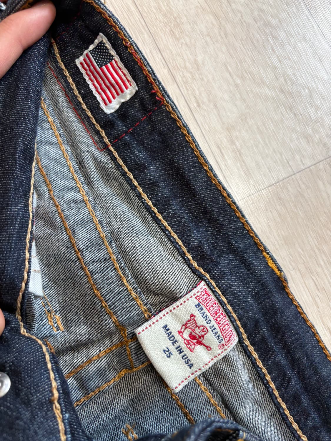 트루릴리전 Billy 로우라이즈 데님 usa 25 상품이미지4