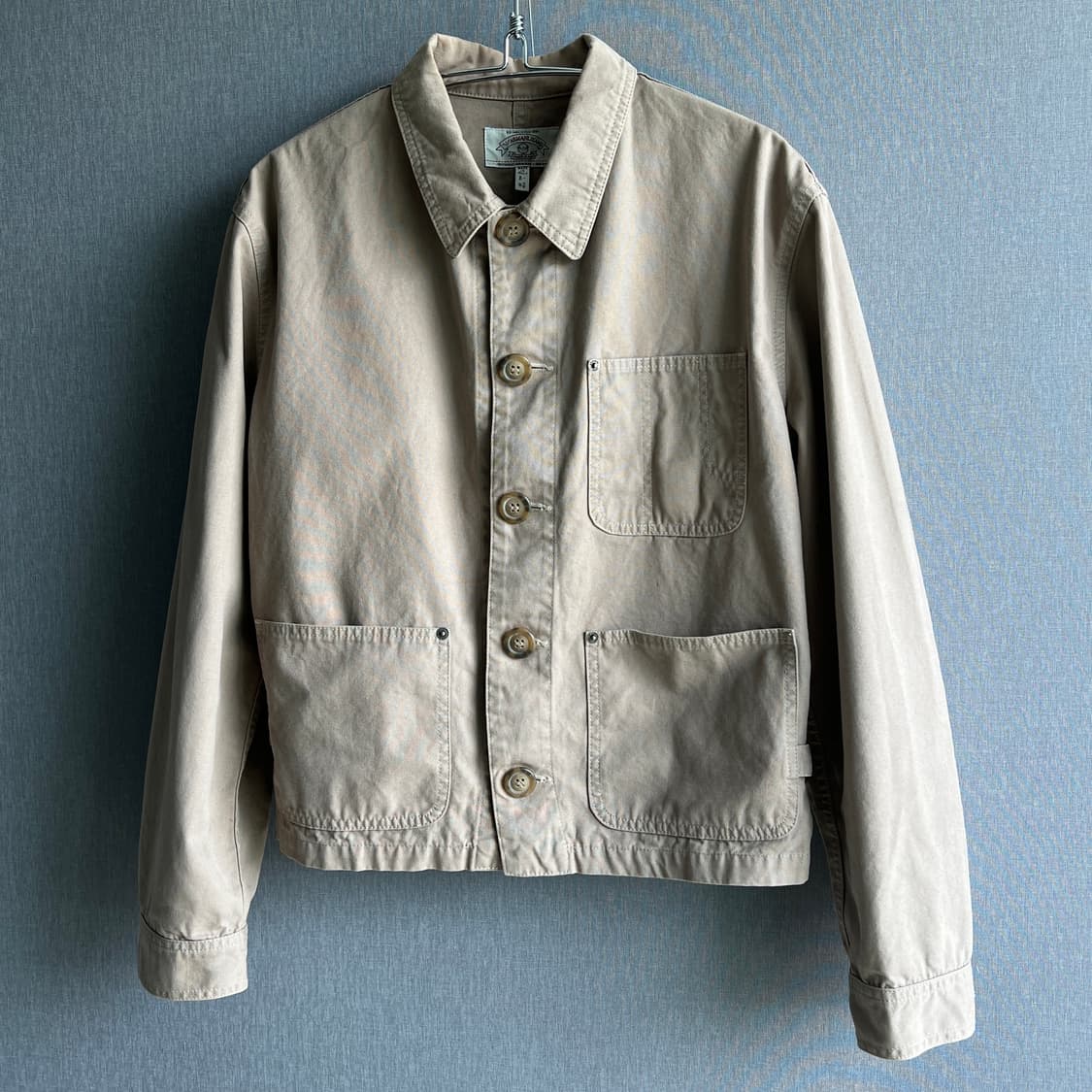[M] 90s 아르마니 진스 3포켓 크롭 워크 자켓 상품이미지4
