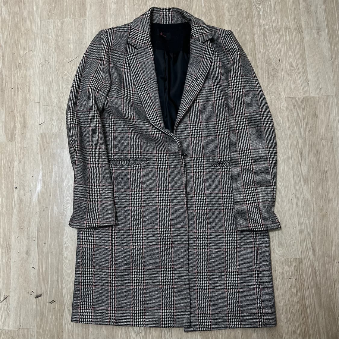 지고트 여성 모직 체크 코트 55-66  상품이미지1