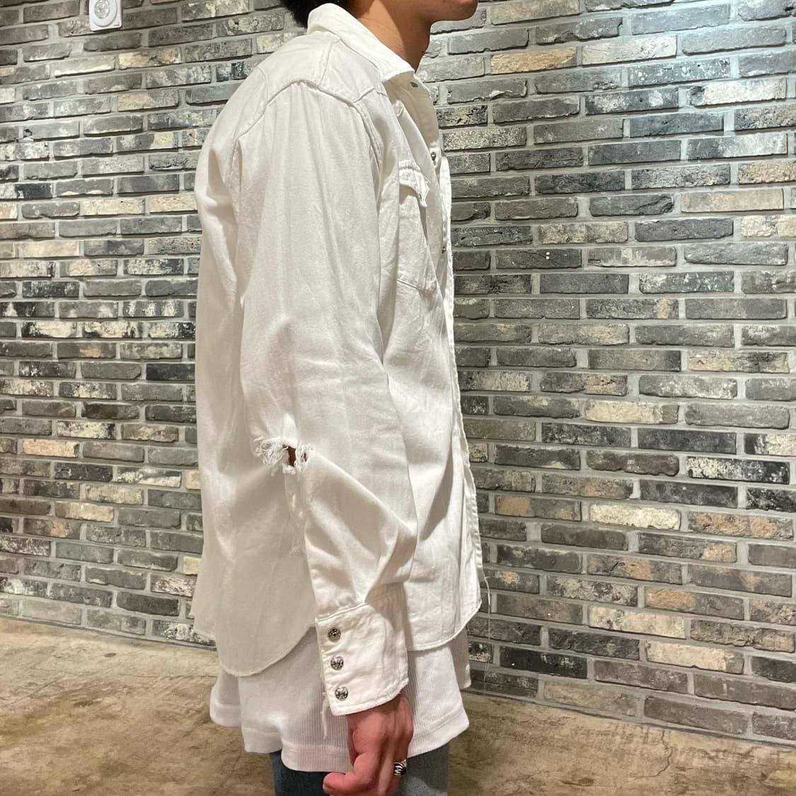 언유즈드 웨스턴 데미지 셔츠 상품이미지2