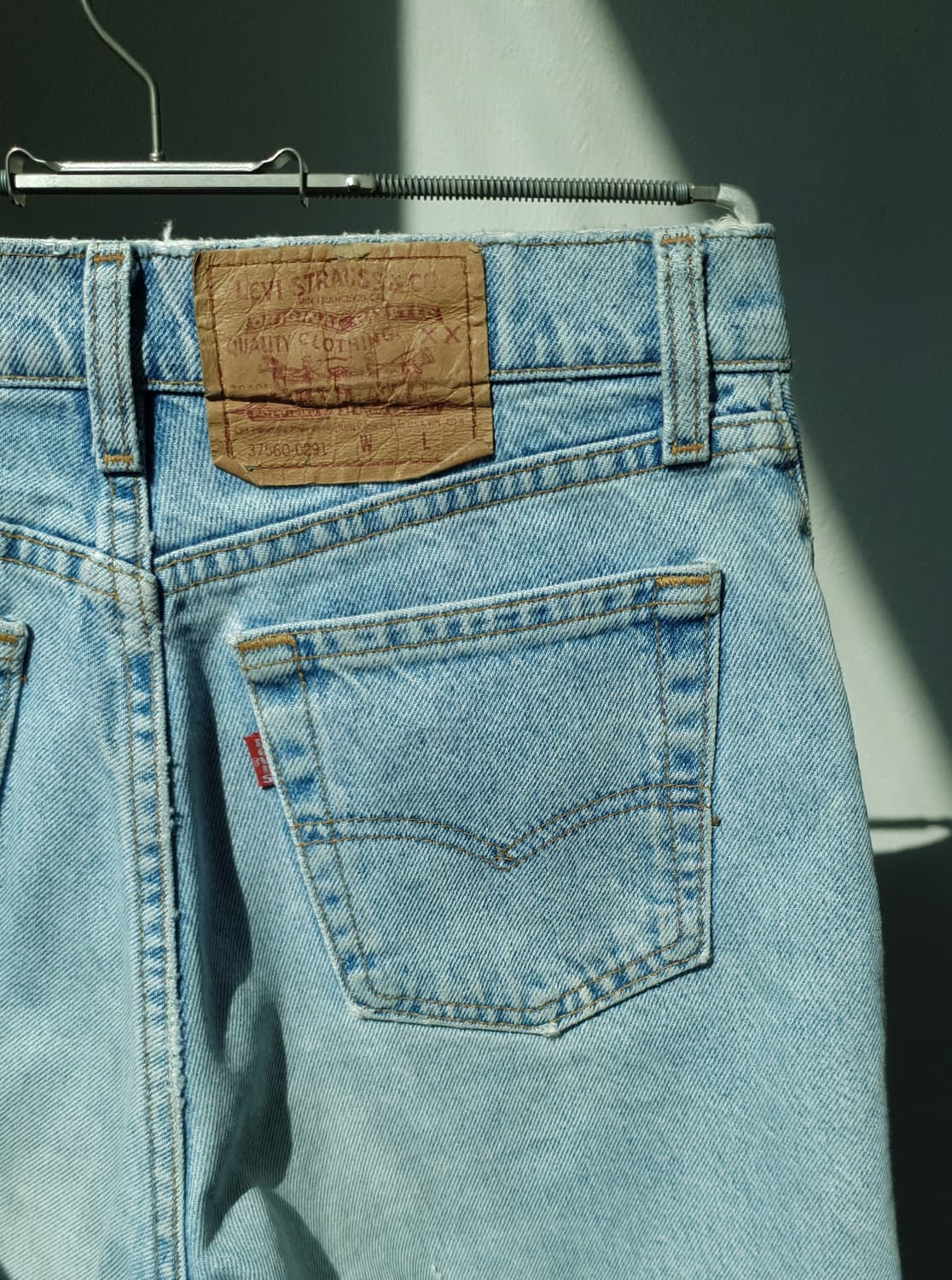 90s Levi's 560 Lemake Denim Shorts 상품이미지10