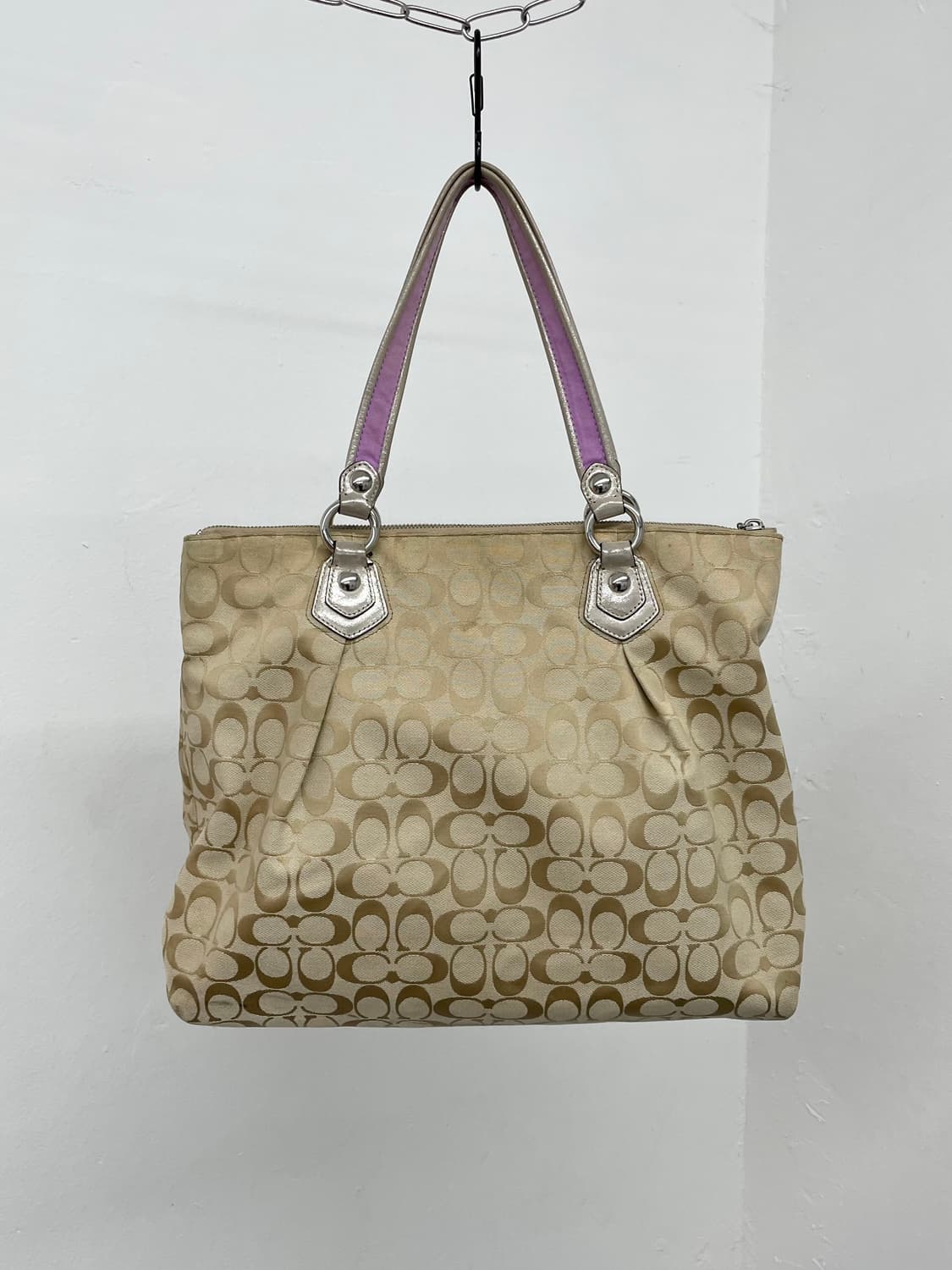 코치 자카드 자수 키링 쇼퍼백 상품이미지9