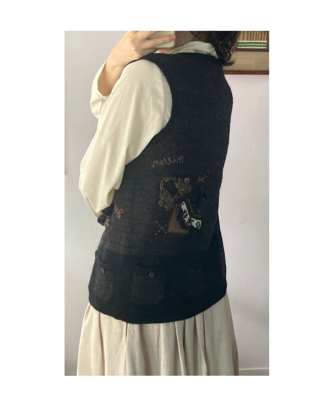 크리스마스 울 조끼 베스트 상품이미지5