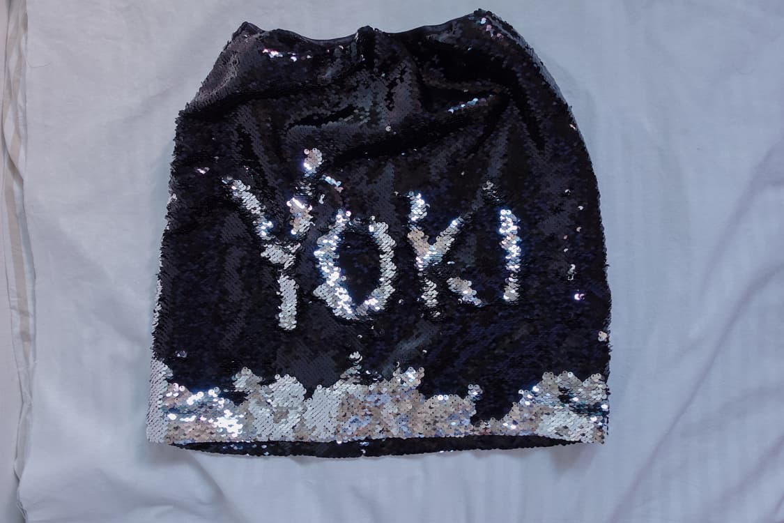 Sequin black&white skirt 상품이미지3
