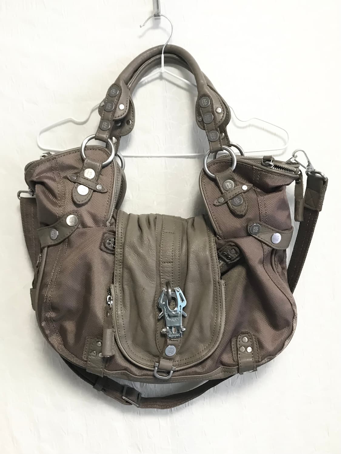 빈티지 george gina & lucy 조지지나앤루시 투웨이 백베이지 상품이미지5