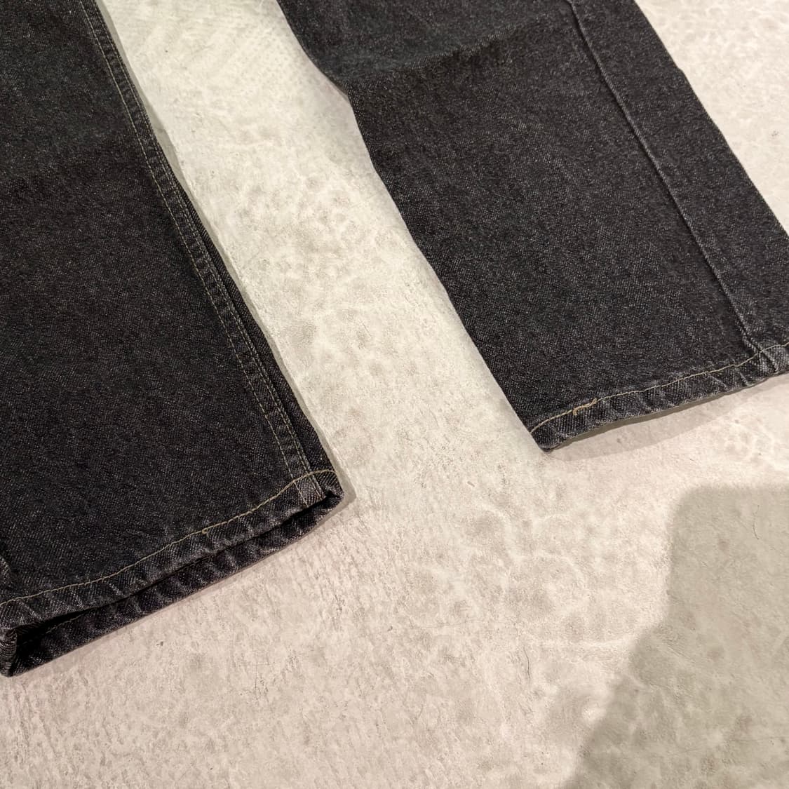 [36/36] 90s USA🇺🇸 리바이스 505 오렌지 탭 블랙 흑청 상품이미지3