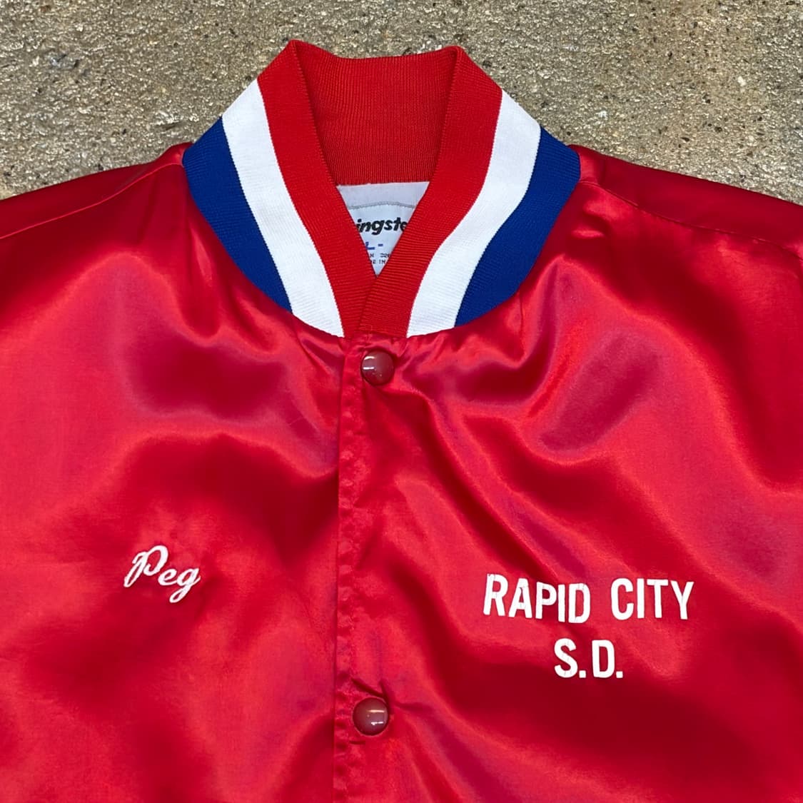 레어 90s Made in USA 스윙스터 사틴 자켓 패딩자켓 상품이미지7