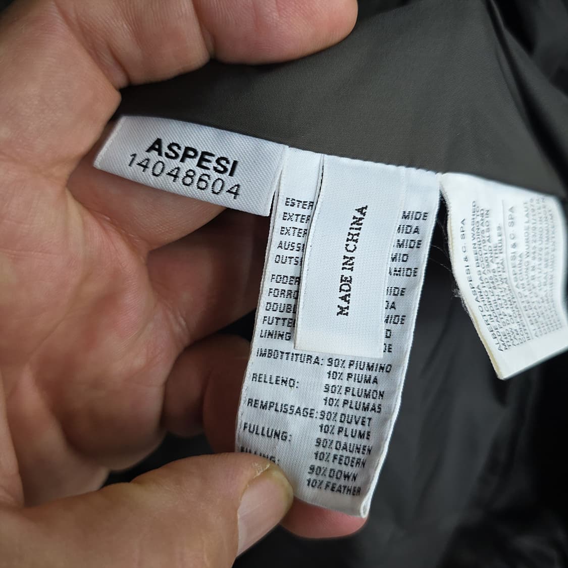 아스페시(ASPESI) 다운 블레이저 패딩 코트 L 상품이미지7