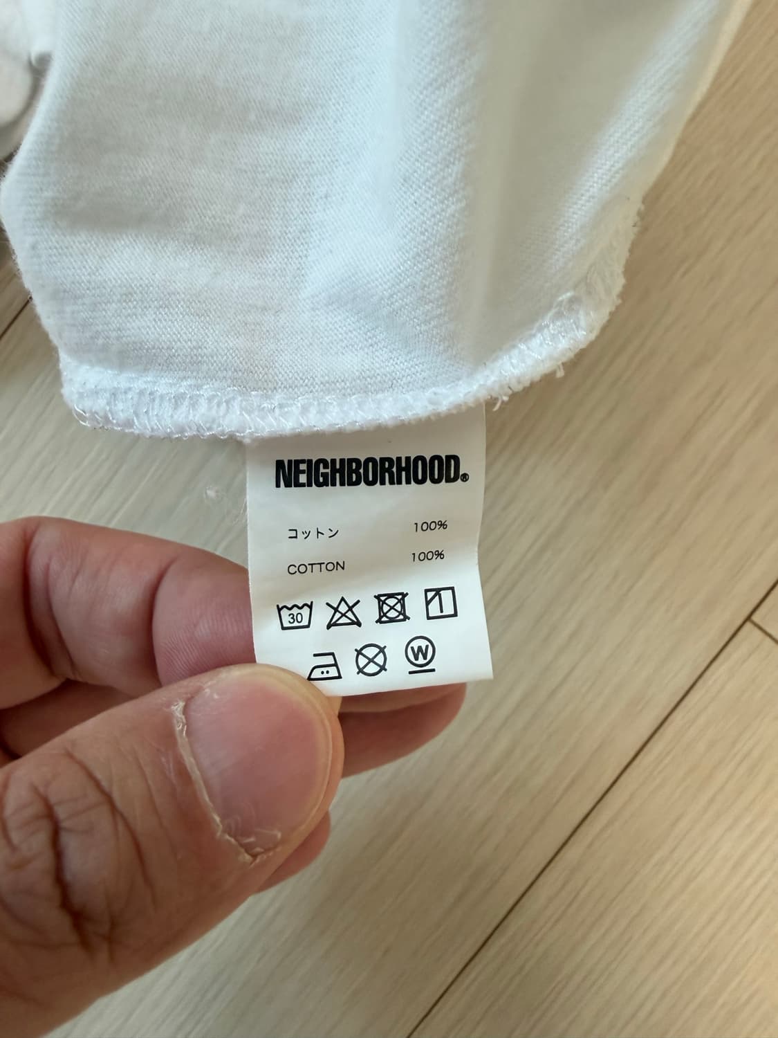 네이버후드 NEIGHBORHOOD NH-1 레터 박스 로고 티셔츠 XL 상품이미지6