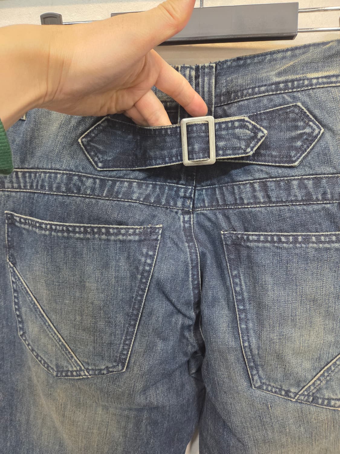 빈티지 riez 신치백 포켓디테일 데님팬츠 대략 32 상품이미지3