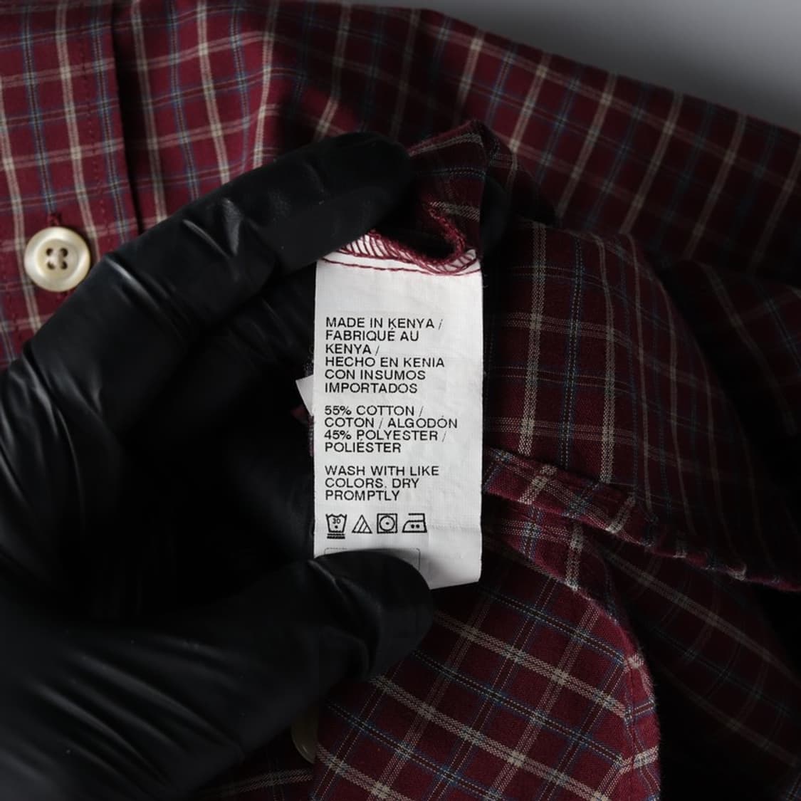 Arrow 빈티지 와인체크 버튼다운 셔츠 XL 상품이미지6