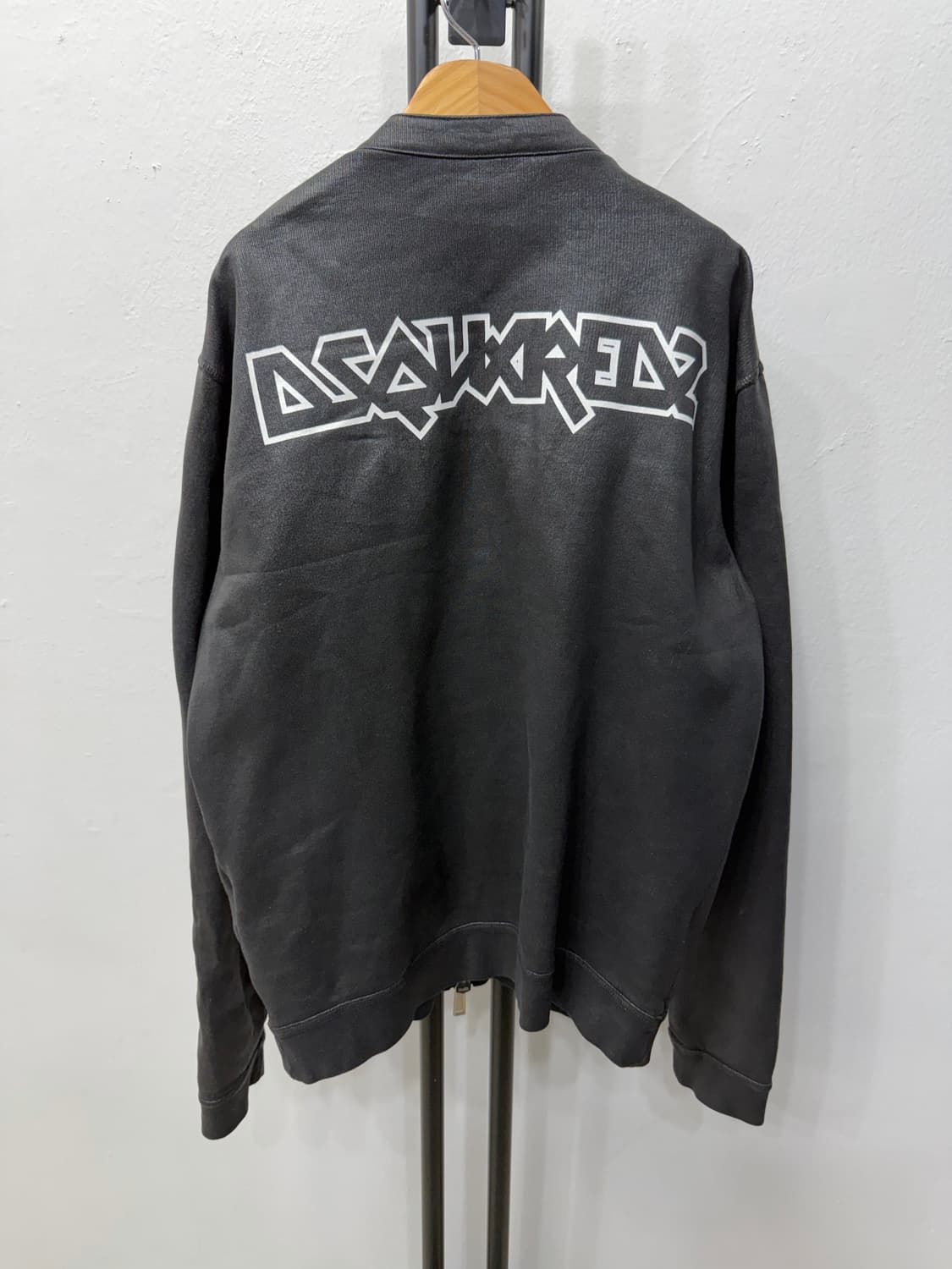 정품) 디스퀘어드2  블랙 코팅 라이더 자켓 XXL  상품이미지1