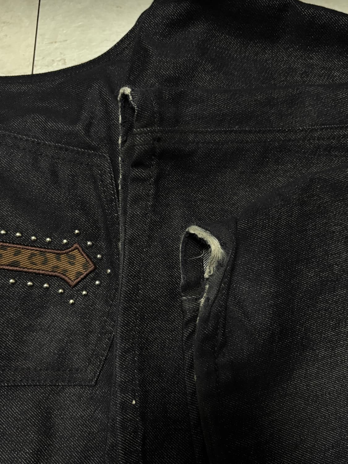 BACK-CROSS WIDE DENIM PANTS_INDIGO 1 사이즈 상품이미지3