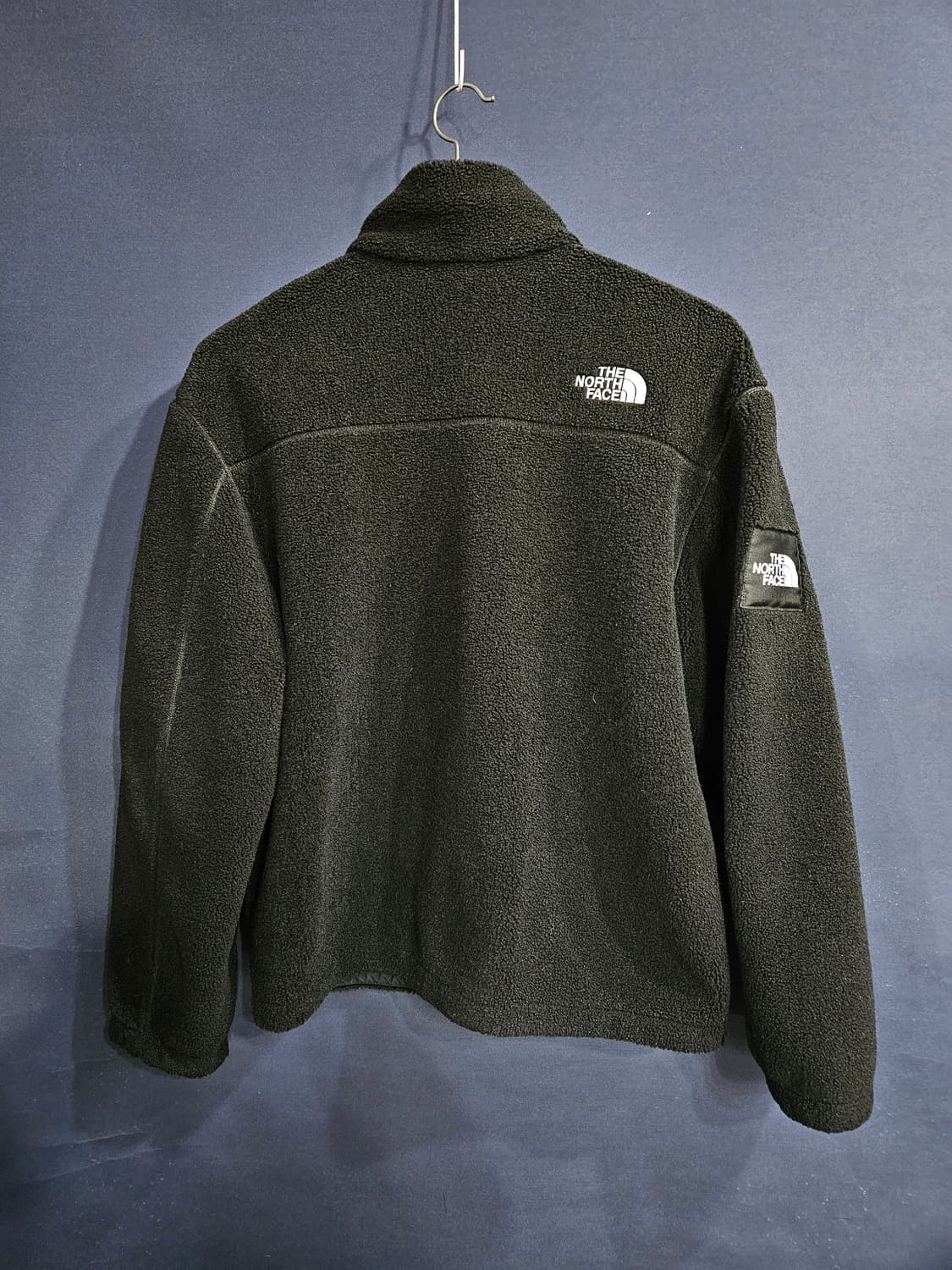 노스페이스 블랙 남성 세미오버핏 105~110 후리스 집업자켓  상품이미지2