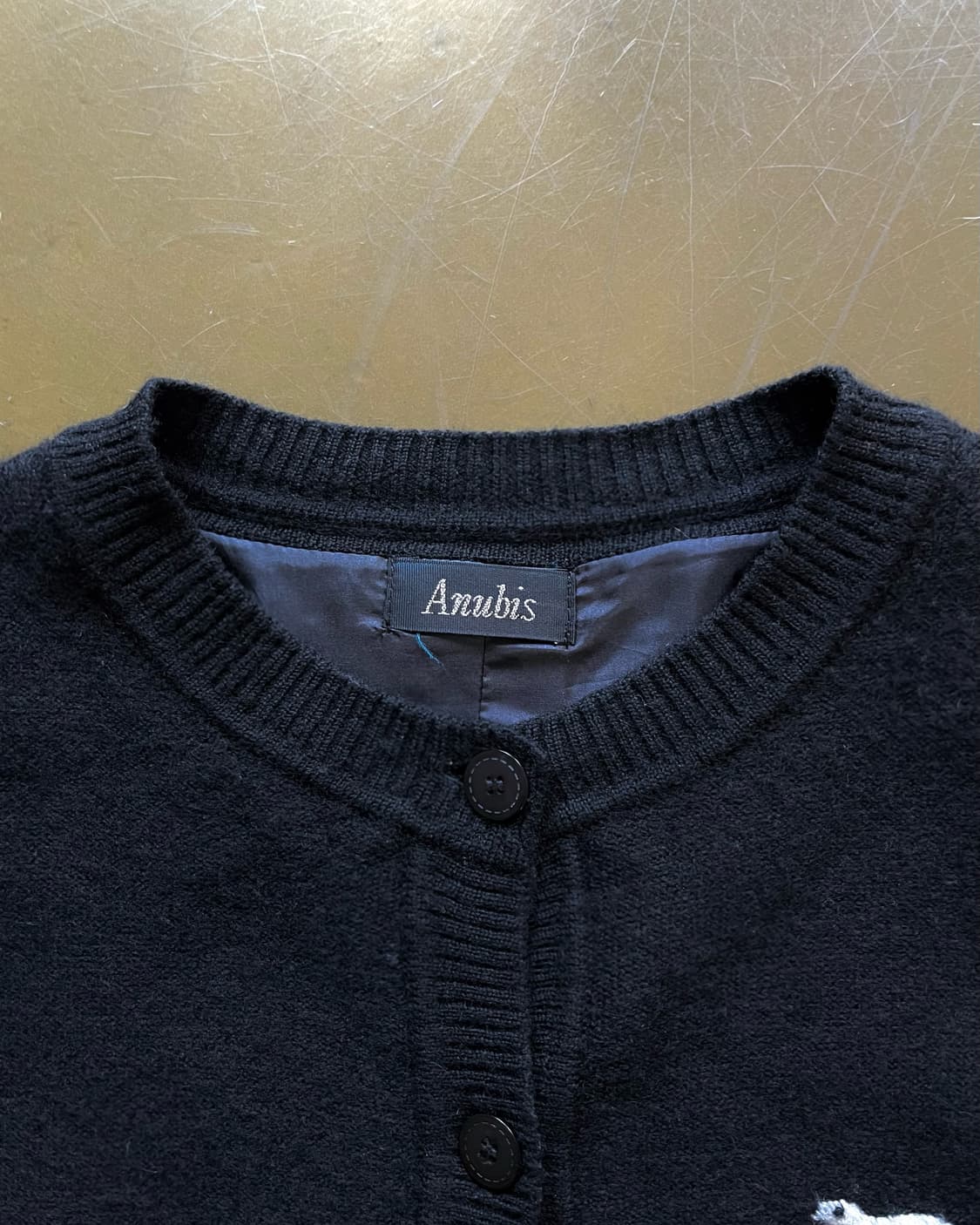1980-90s Anubis Japan Old Wool Cardigan 상품이미지4