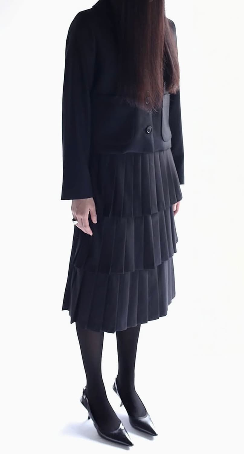 (택포) 언노운블루 플리츠 스커트 상품이미지1