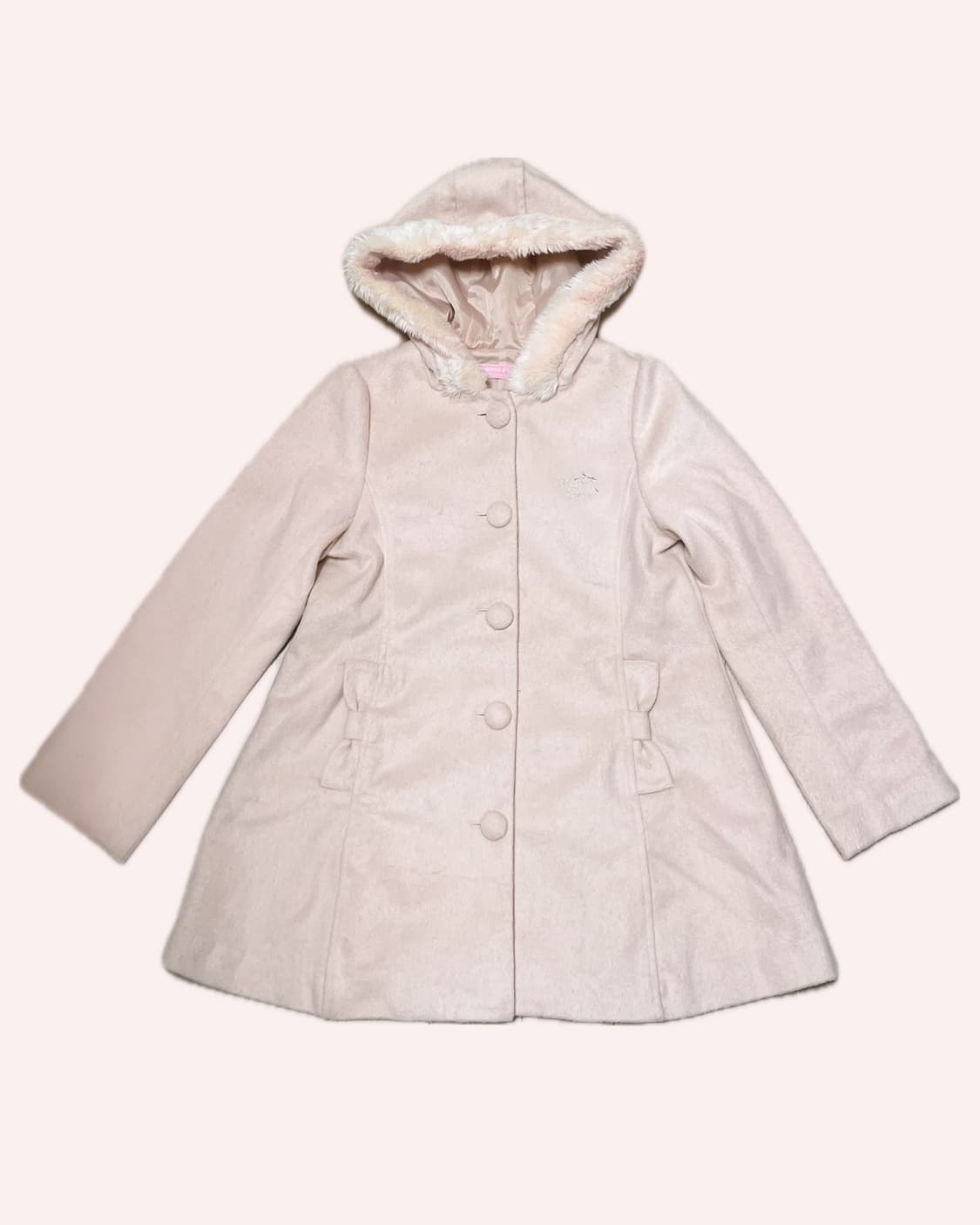 mezzo piano 메조피아노 핑크 리본 코트 상품이미지1