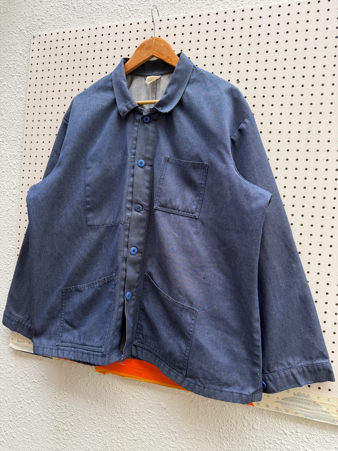 WASHED DENIM FRENCH REPAIR 빈티지 프렌치워크자켓 상품이미지4