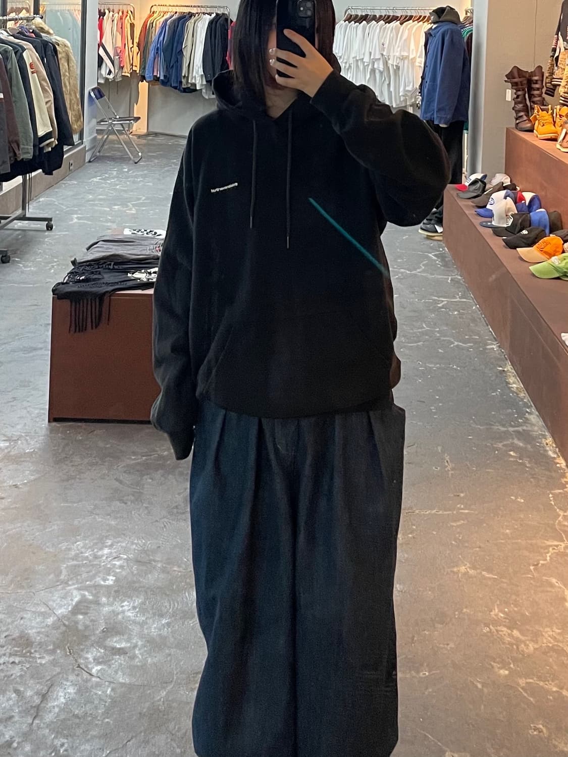 디스이즈네버댓 블랙 로고프린팅 후드티 H1081 상품이미지2