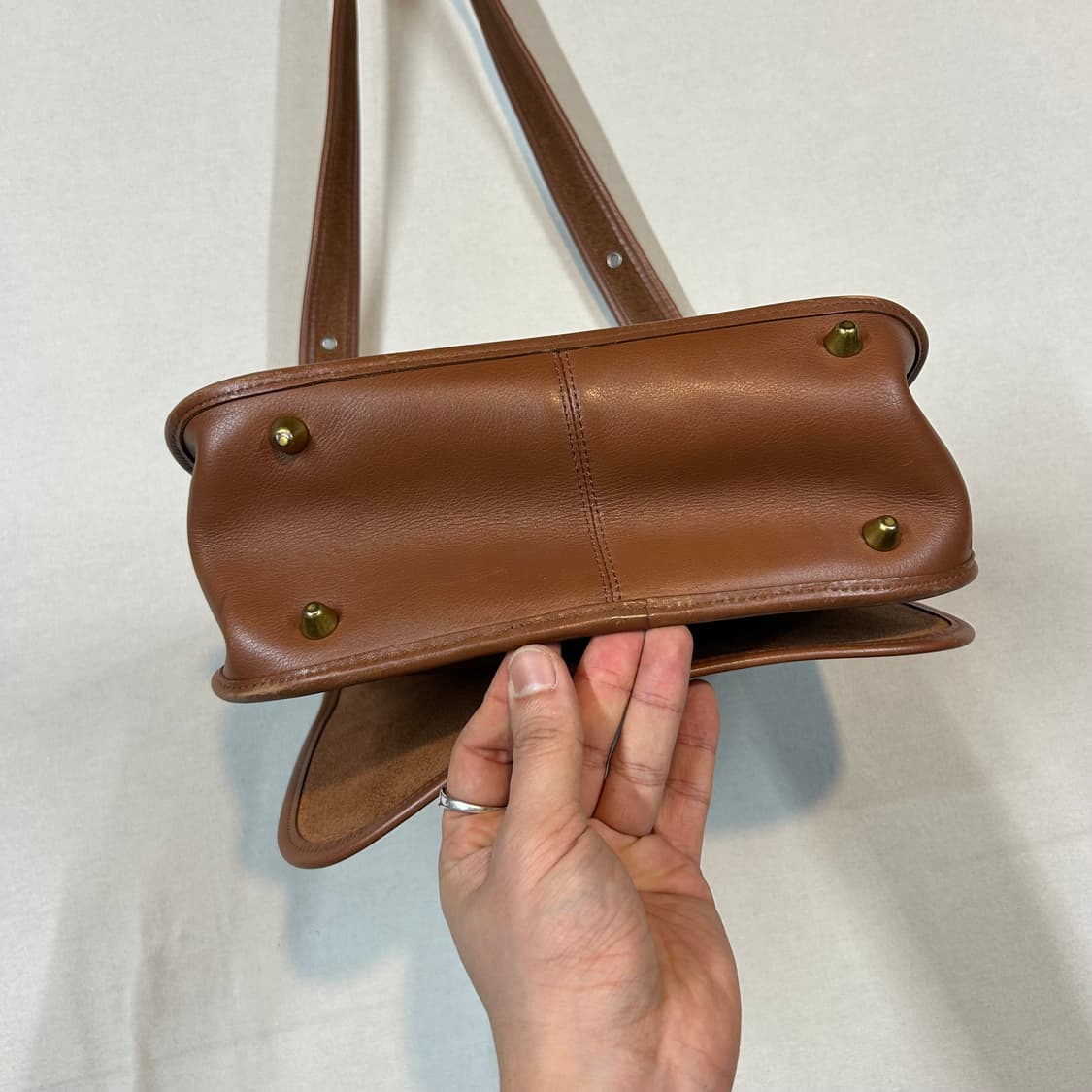 코치 올드코치 브라운 글러브 레더 숄더백 COACH 9525 상품이미지8