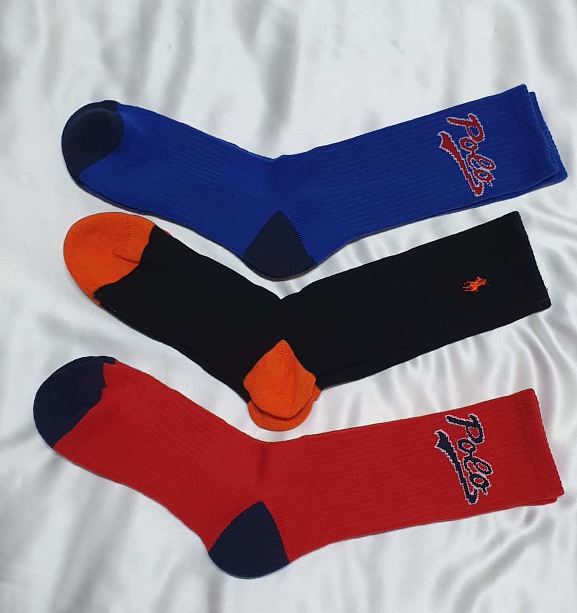 블루 블랙 레드 오렌지 폴로 랄프로렌 양말 상품이미지1