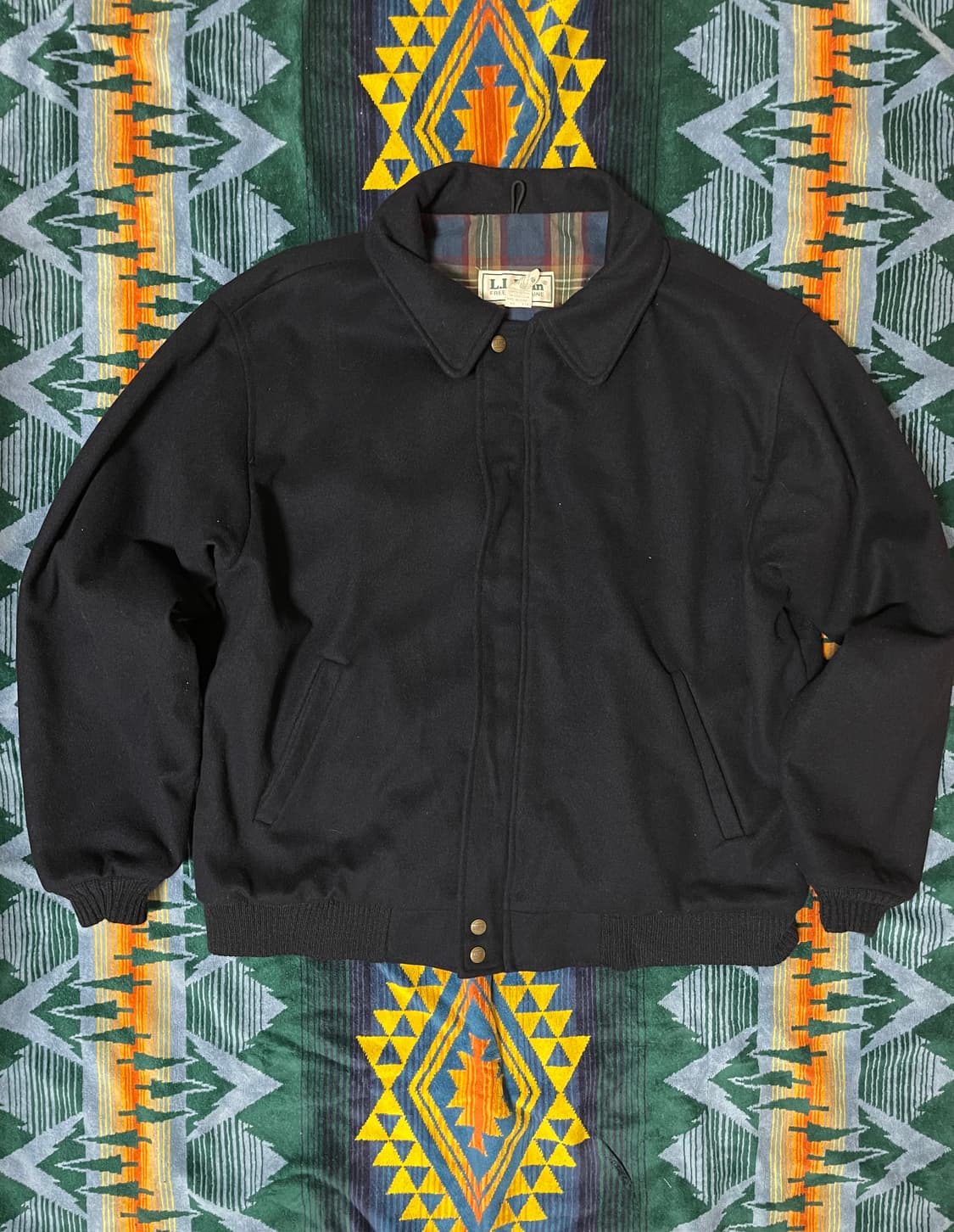 L.L.Bean wool flannel lined bomber coat 상품이미지1