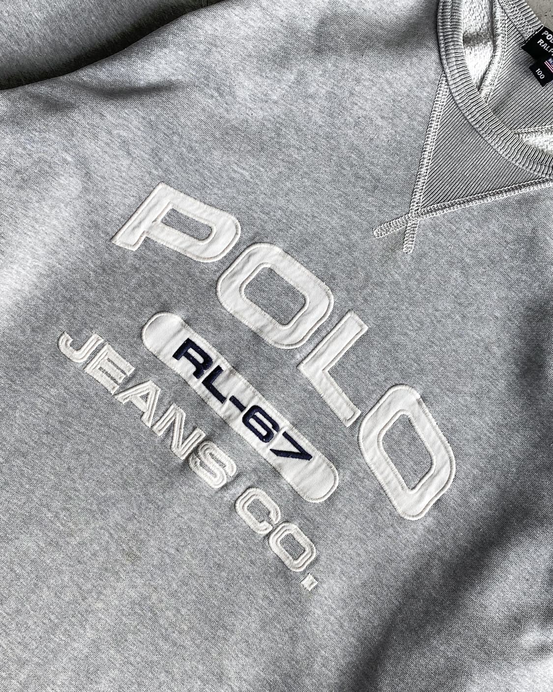 폴로 진스 컴퍼니 RL-67 아치로고 크루넥 스웻셔츠  상품이미지4