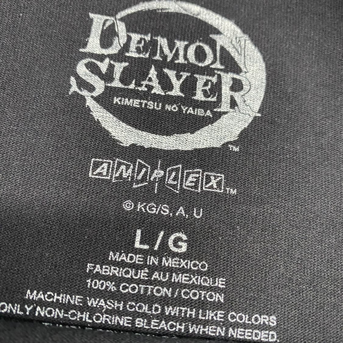 귀멸의칼날 주 오피셜 애니메이션 티셔츠 상품이미지3