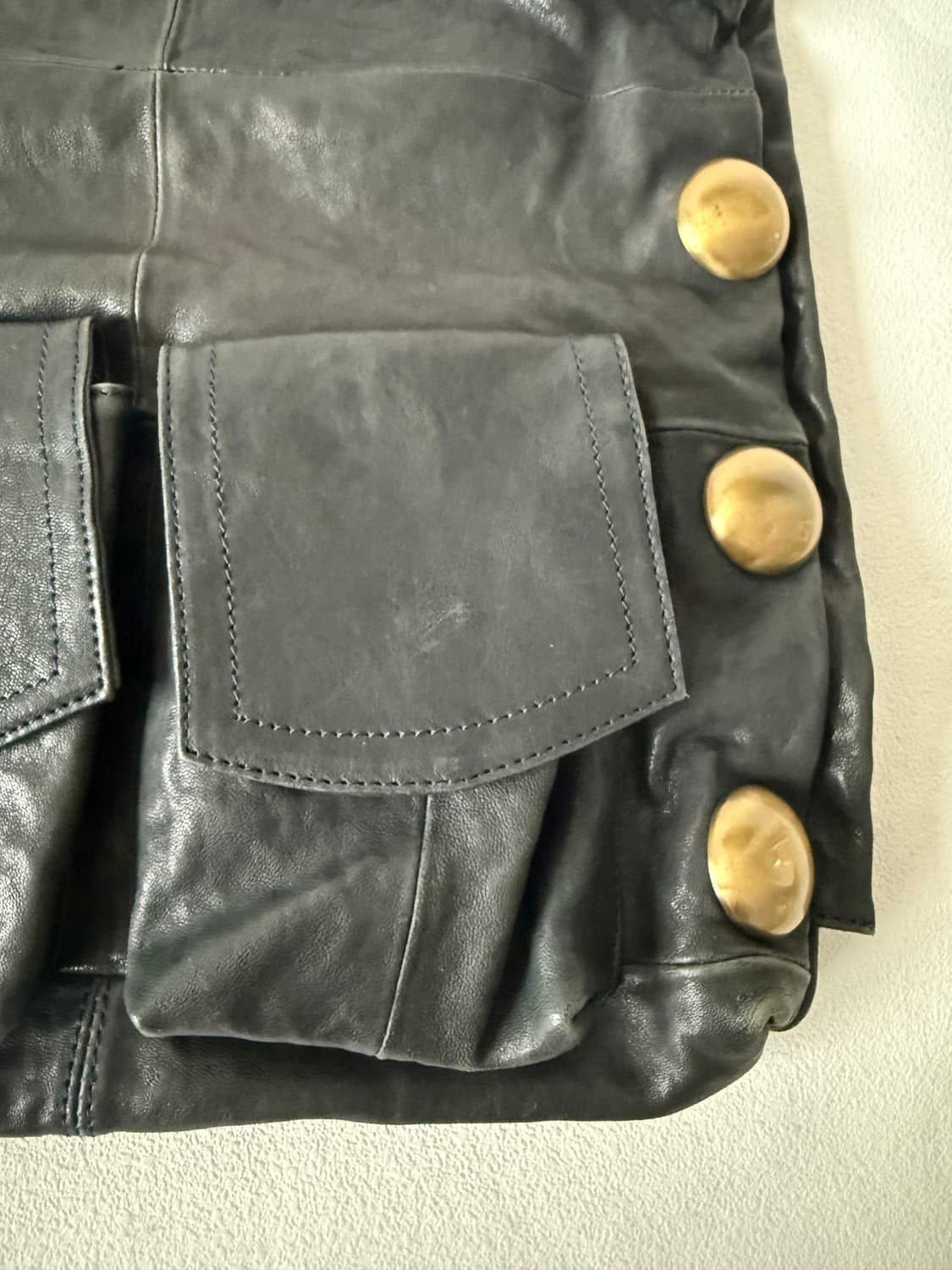 Pre owned 레더 토트 숄더백 상품이미지7