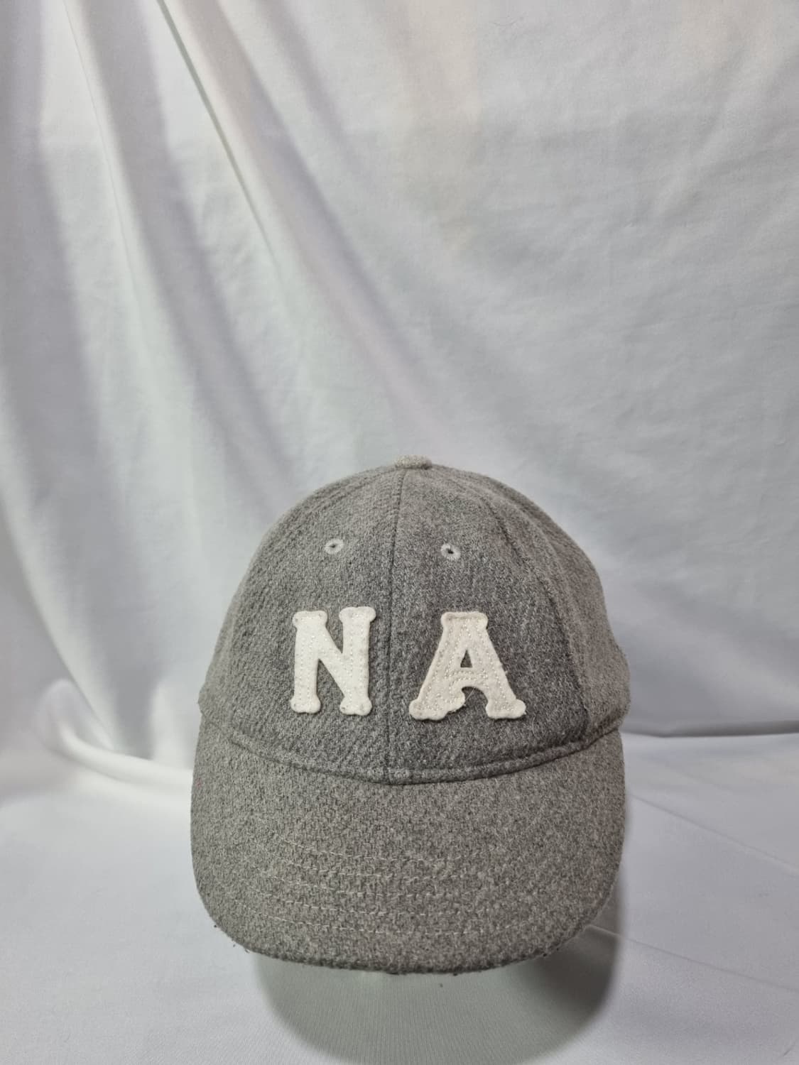 아디다스 X 네이버후드 그레이 울혼방 볼캡 모자 상품이미지1