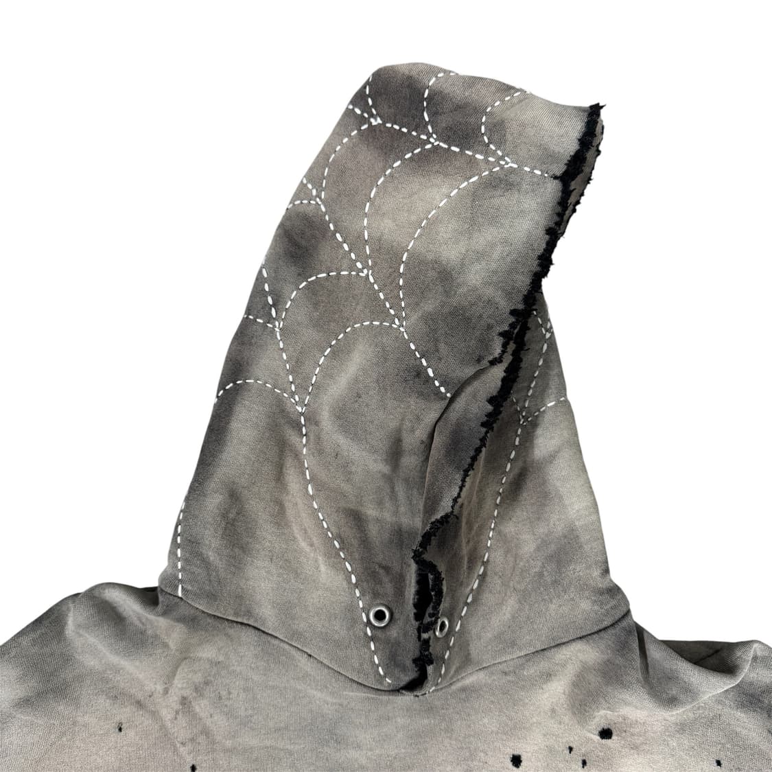 빈티지 페이드 스파이더웹 사시코 후드 Sashiko Hoodie 상품이미지5