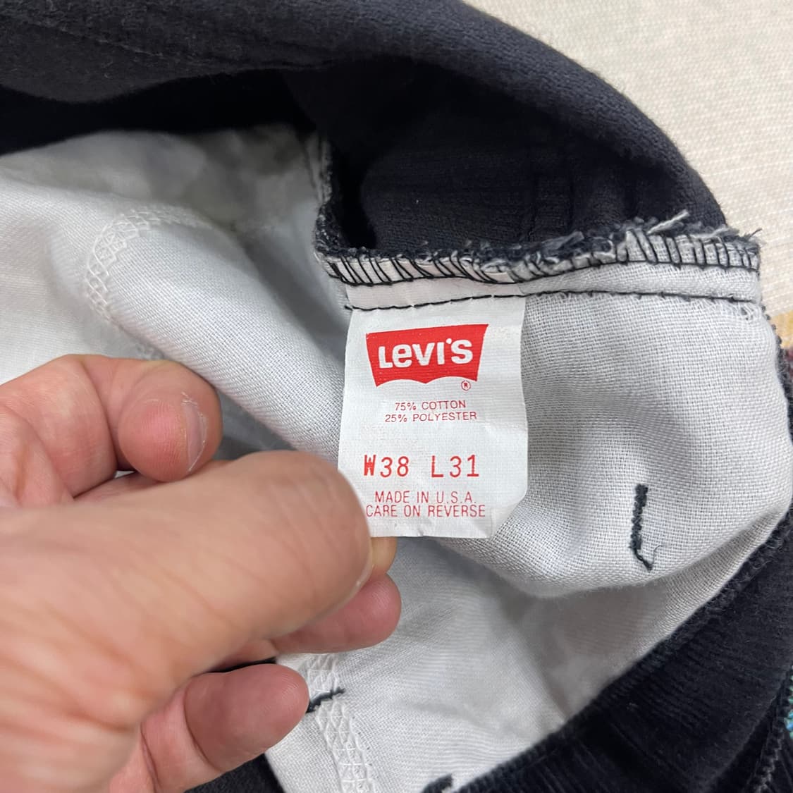 Levi's w38L31  made in usa 상품이미지2