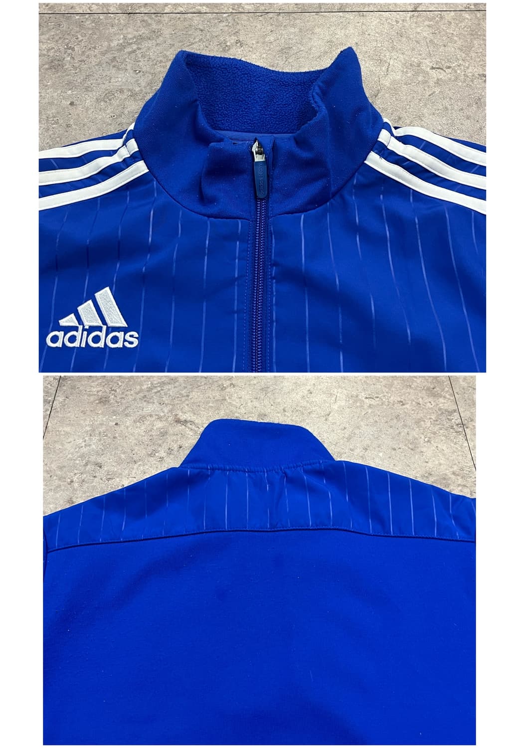 아디다스 기모 반집업 져지 블루 100 #csz2145 상품이미지4