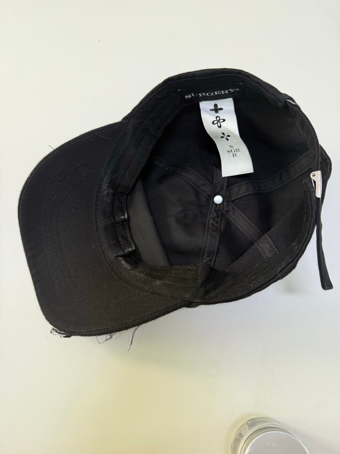 surgery 볼캡 디스트로이드 블랙 써져리 모자 상품이미지3