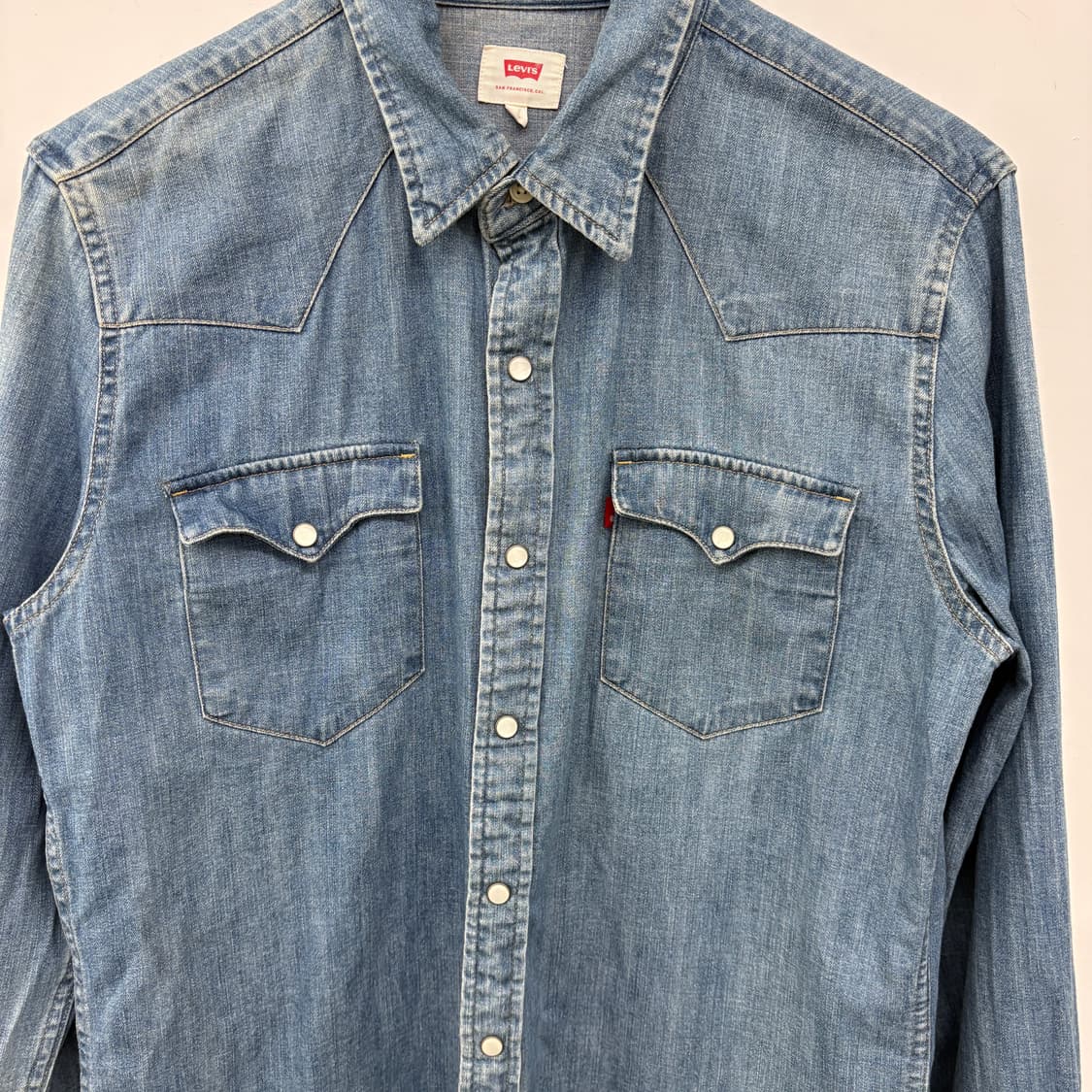 리바이스 데님 웨스턴 셔츠 청남방 남성M 상품이미지2
