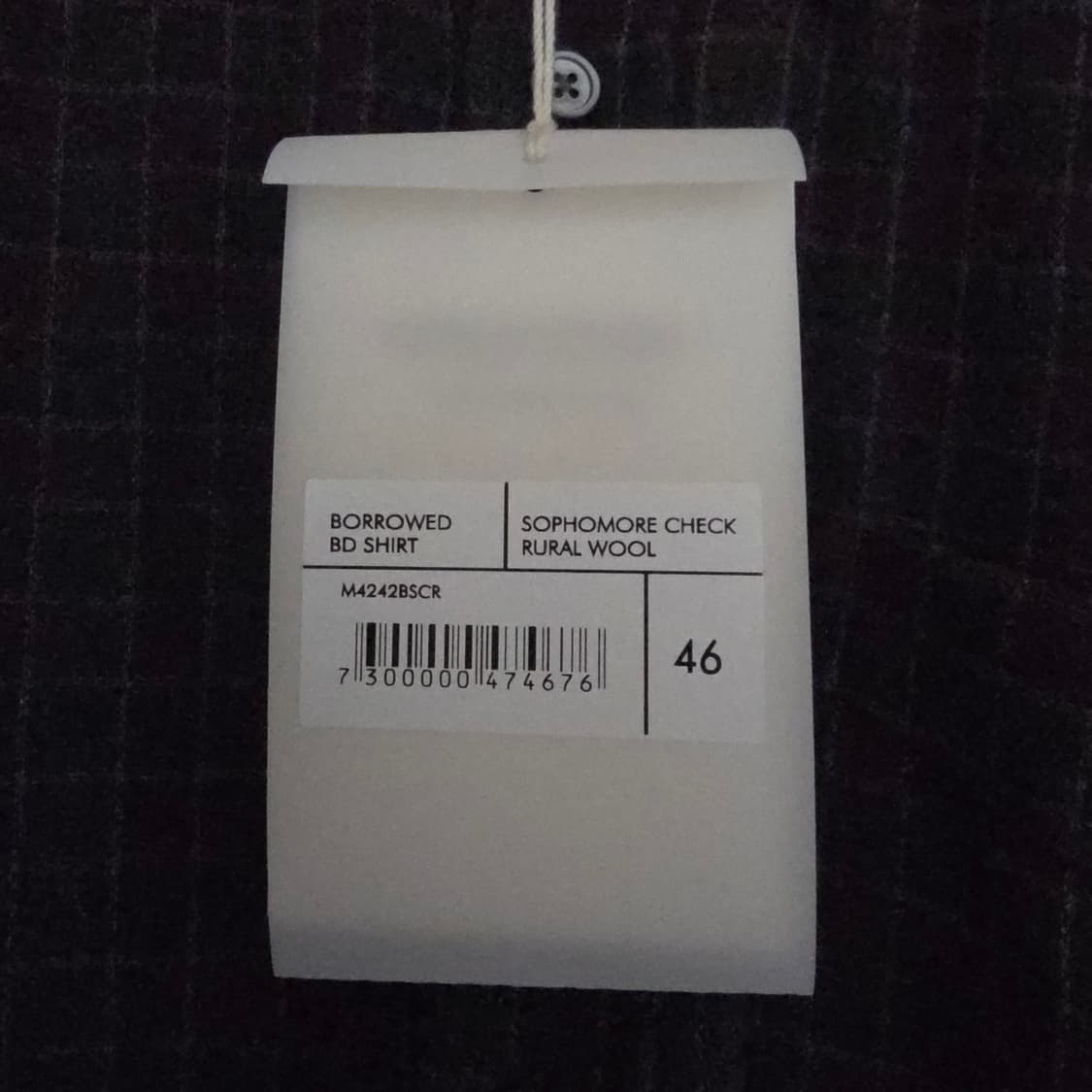 [46] 아워레가시 버로우드 체크 셔츠 상품이미지6