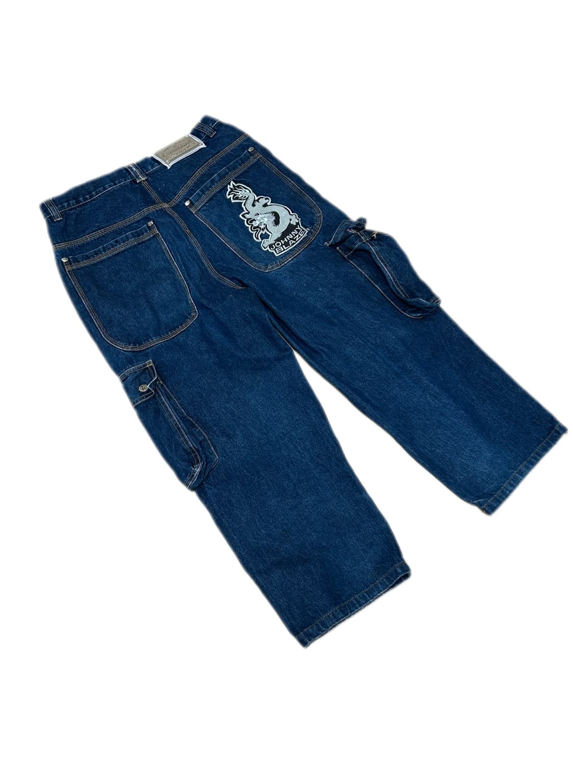 조니 블레이즈 드래곤 패치 와이드 멀티 포켓팬츠 상품이미지1