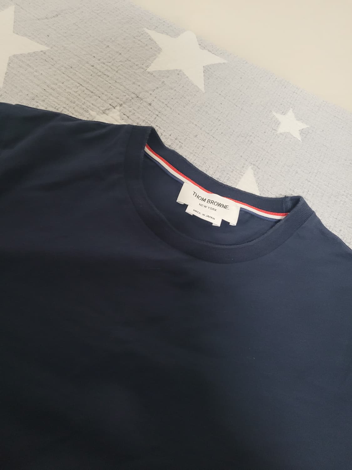 톰브라운 네이비 삼선 반팔 티셔츠 상품이미지3