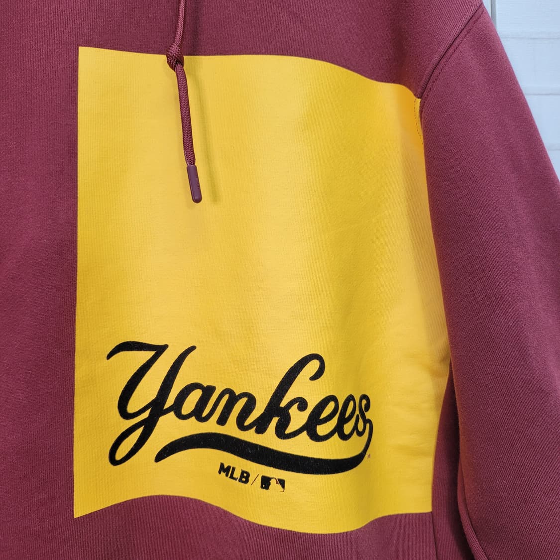 MLB 양키즈 컬러 박스 포이트 후드 긴팔 티셔츠 M/95사이즈 상품이미지3