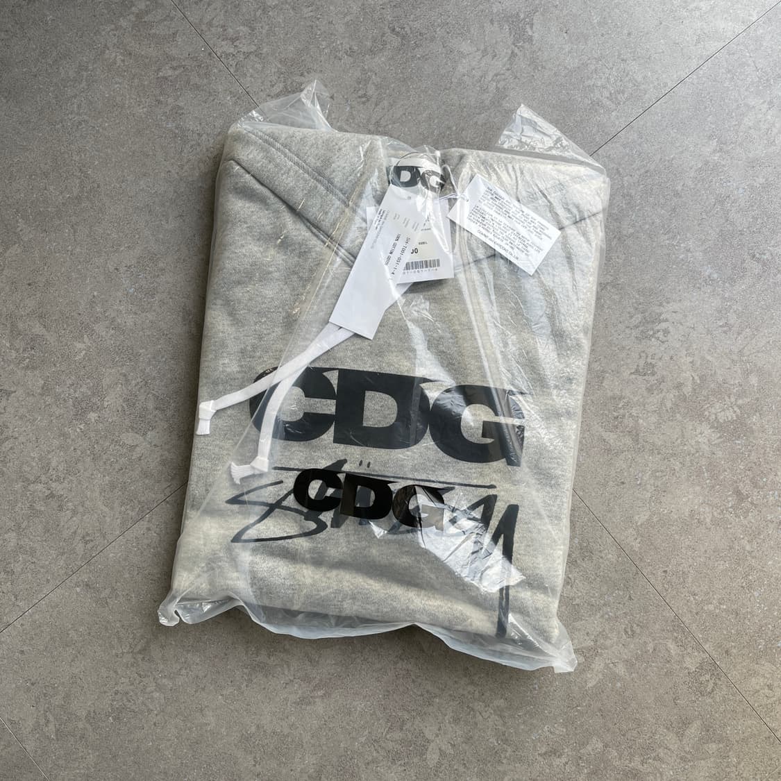 [L] 스투시 x CDG - 후드 그레이 상품이미지5