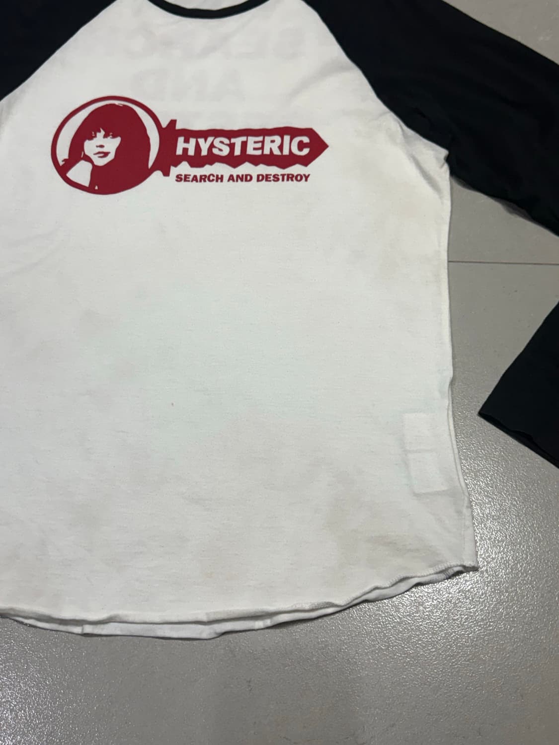 히스테릭 글래머 히스걸 라글란 롱슬리브 티셔츠 상품이미지5