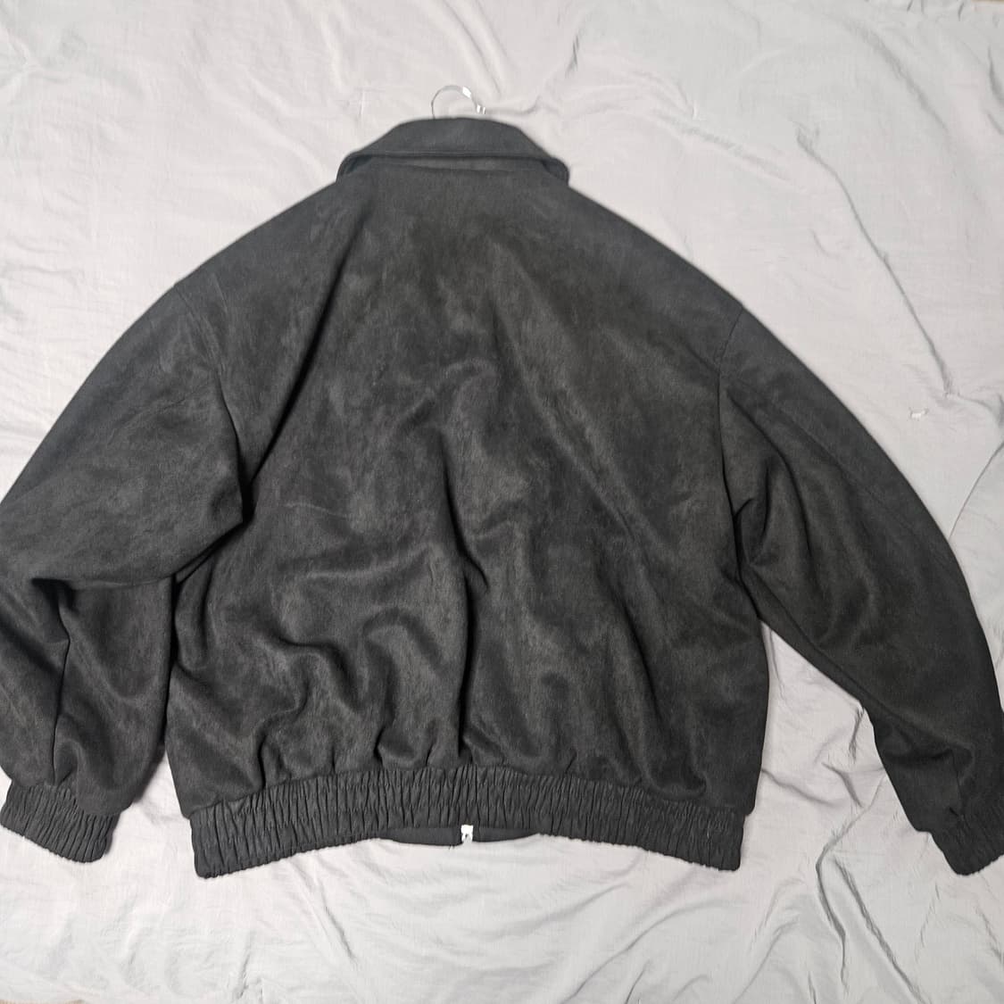 스탠다드 블루종 스웨 이드 자켓 블랙 상품이미지4