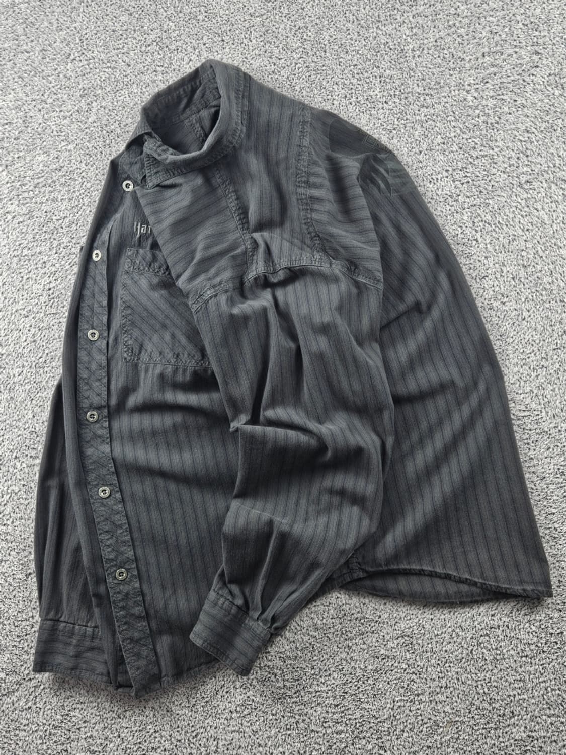 할리데이비슨 스트라이프 포켓 바이커 셔츠 ( M ) / 10715 상품이미지3